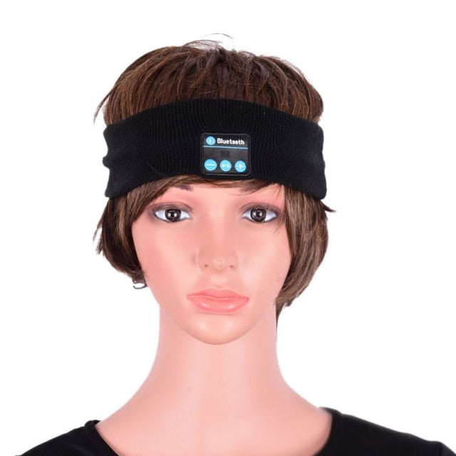 EDAL Bluetooth Music Headband Knit Sleep Headwear Headphone Speaker Headset